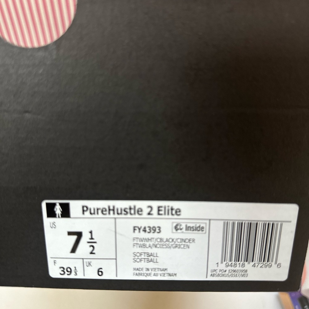 adidas Women's Purehustle 2 Elite Metal Fastpitch Softball Cleats - Picture 4 of 7
